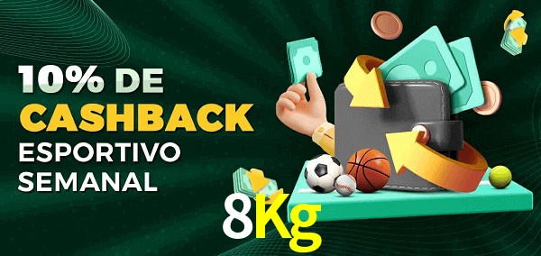 10% de bônus de cashback na 8Kg