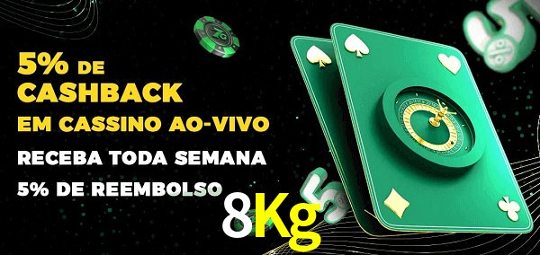 Promoções do cassino ao Vivo 8Kg